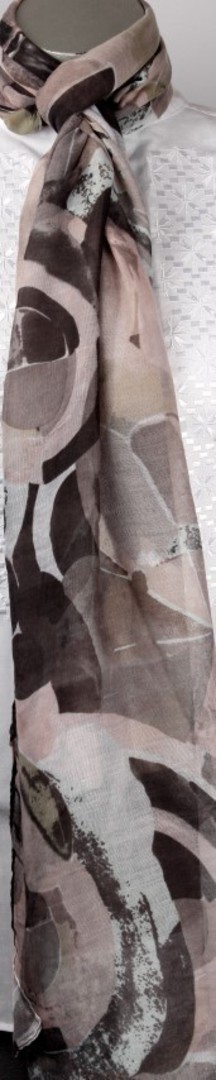 Printed  scarf beige Style:SC/4223/BEI image 0